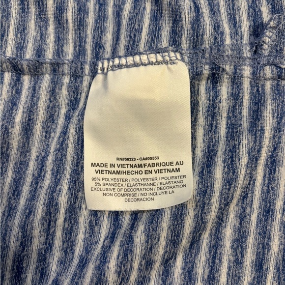 Nike Tiger Woods Vapor Dry Striped Golf Polo Blue‎ and White Size XL - Picture 5 of 9